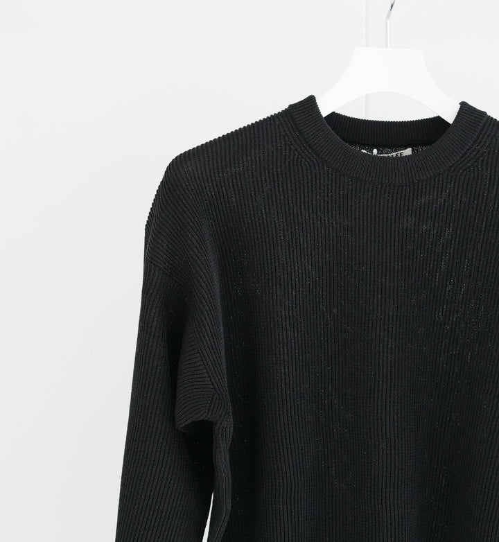26SS】AURALEE FLAT YARN RIB KNIT P/O