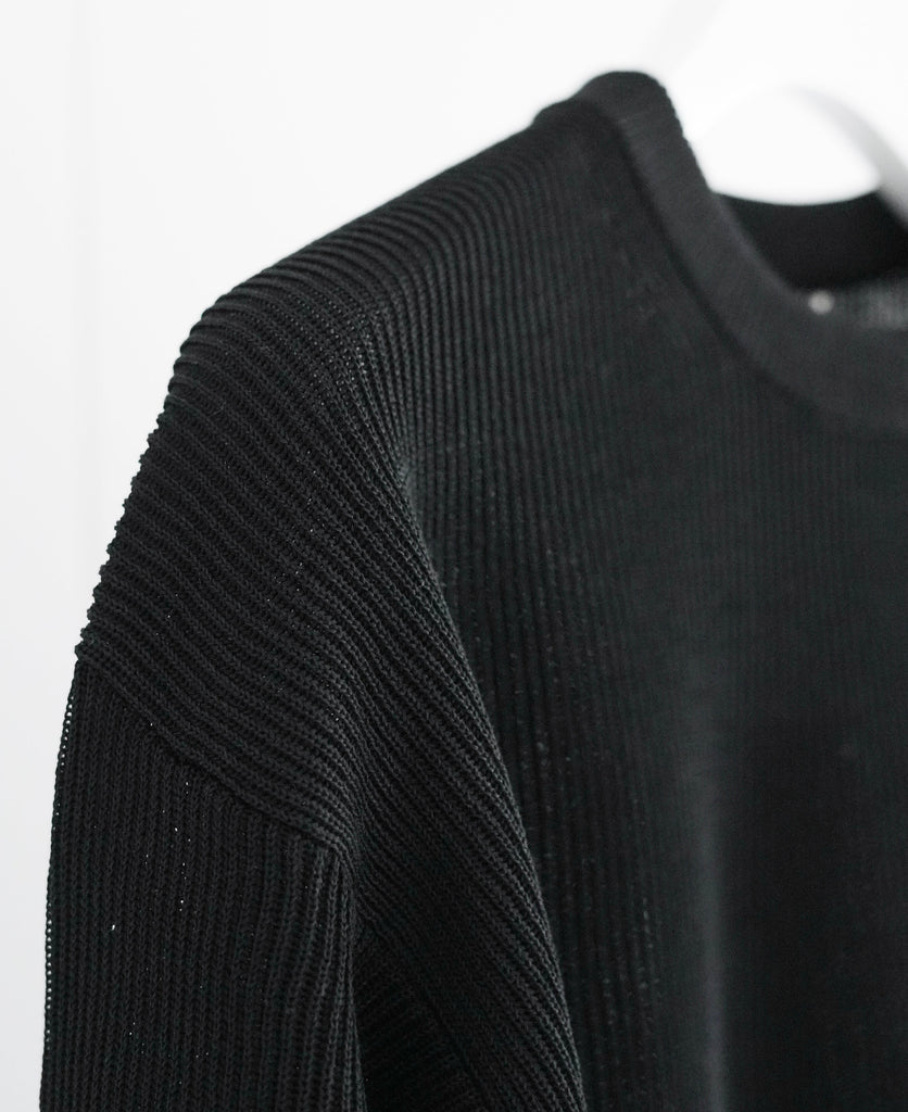 26SS】AURALEE FLAT YARN RIB KNIT P/O