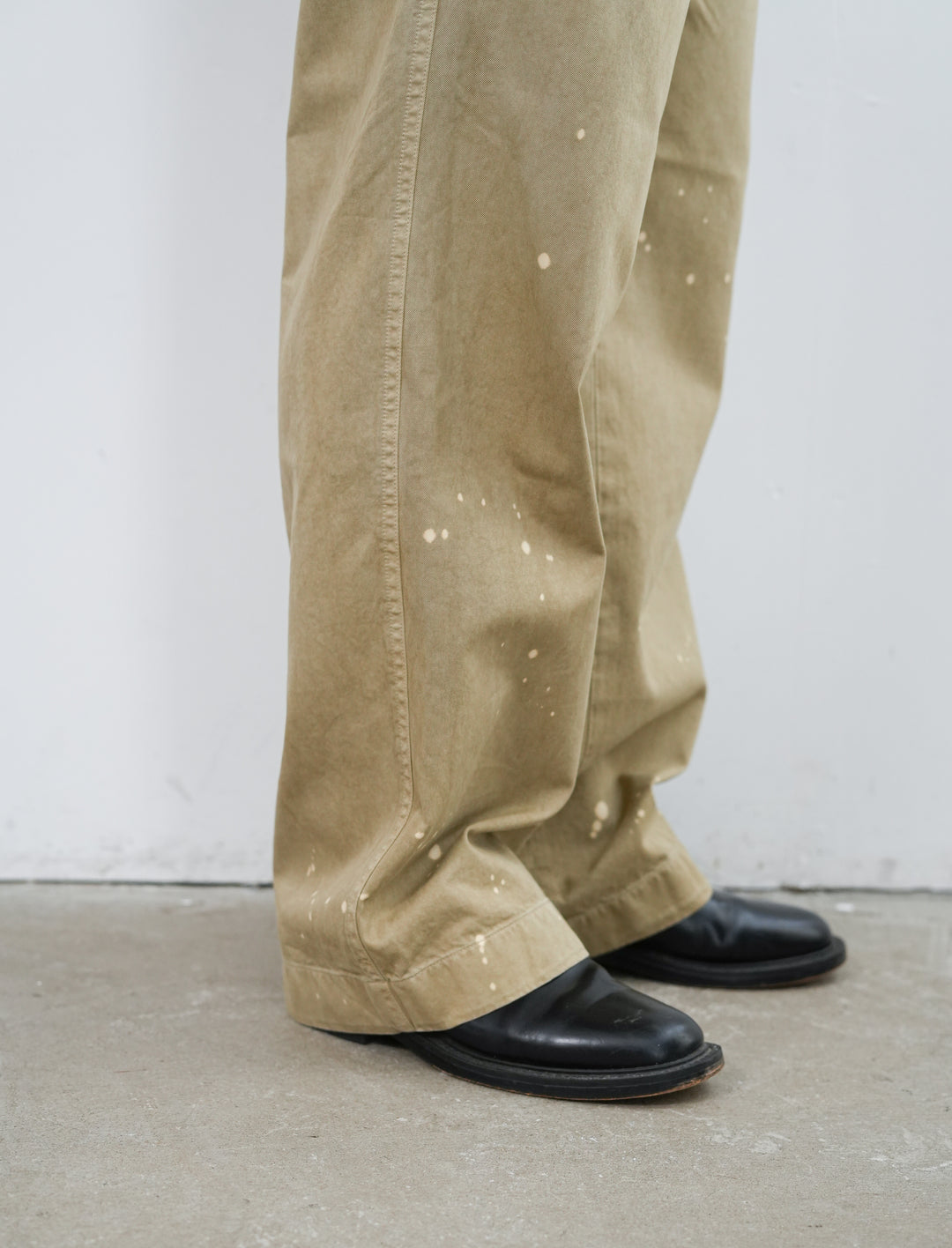 26SS】AURALEE GARMENT-DYED FINX LIGHT CHINO ONE-TUCK WIDE PANTS