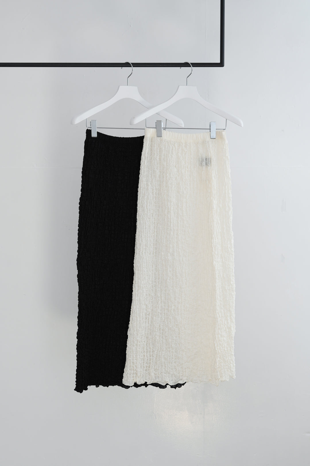 26SS】PHEENY Shrink Lace Frill Skirt 