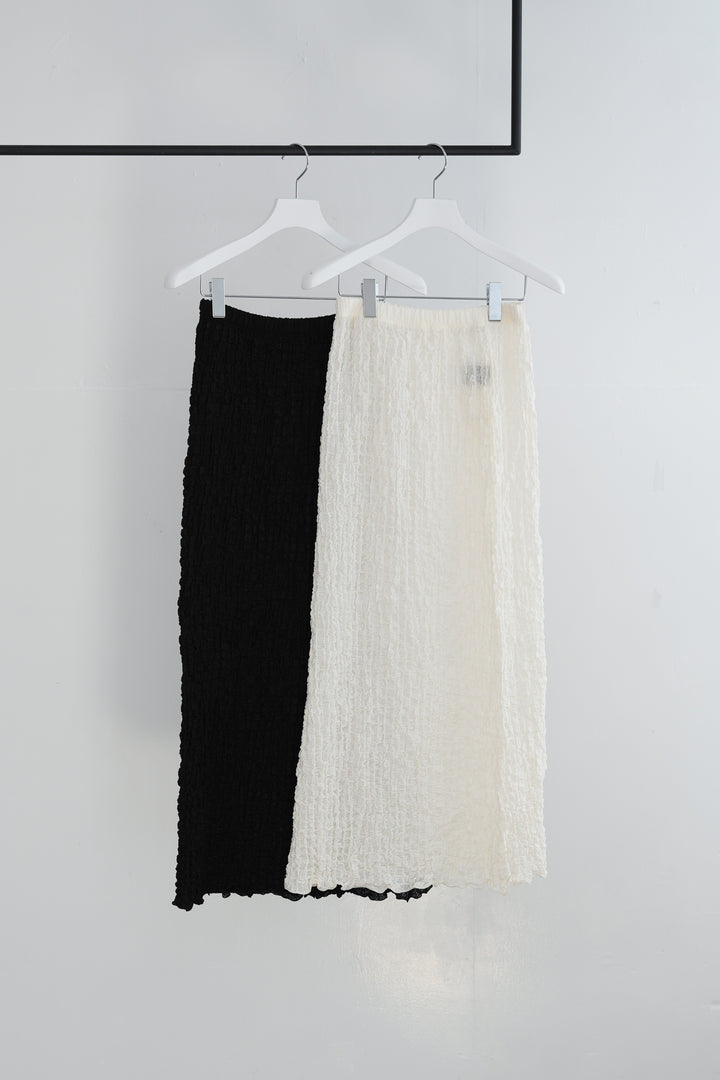 26SS】PHEENY Shrink Lace Frill Skirt 