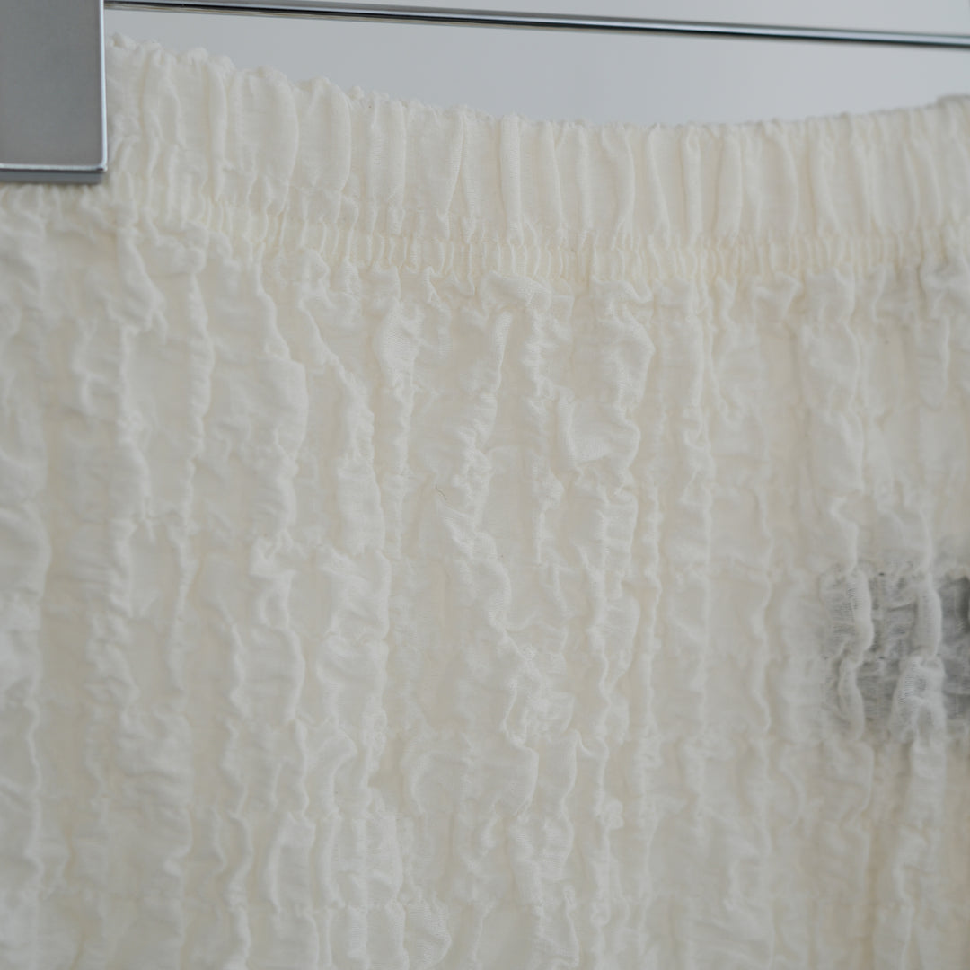 26SS】PHEENY Shrink Lace Frill Skirt 