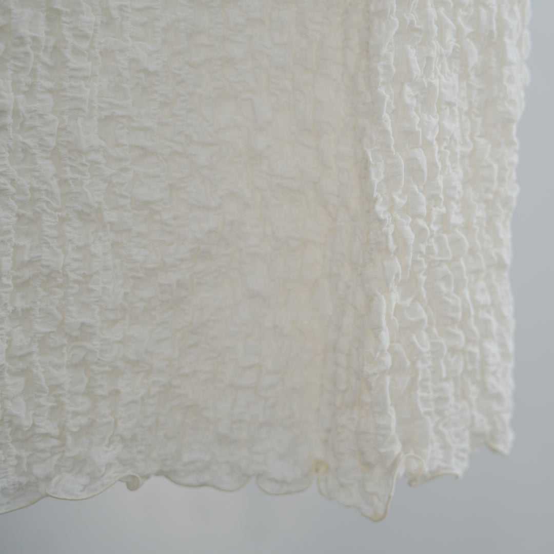 PHEENY 【26SS 】Shrink Lace Frill Skirt 26SS】PHEENY Shrink Lace Frill Skirt 