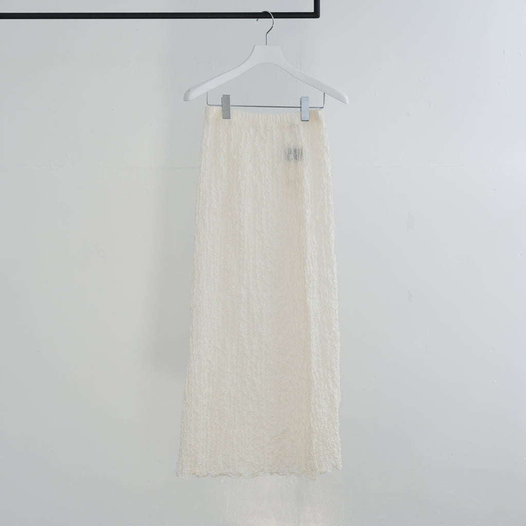26SS】PHEENY Shrink Lace Frill Skirt 