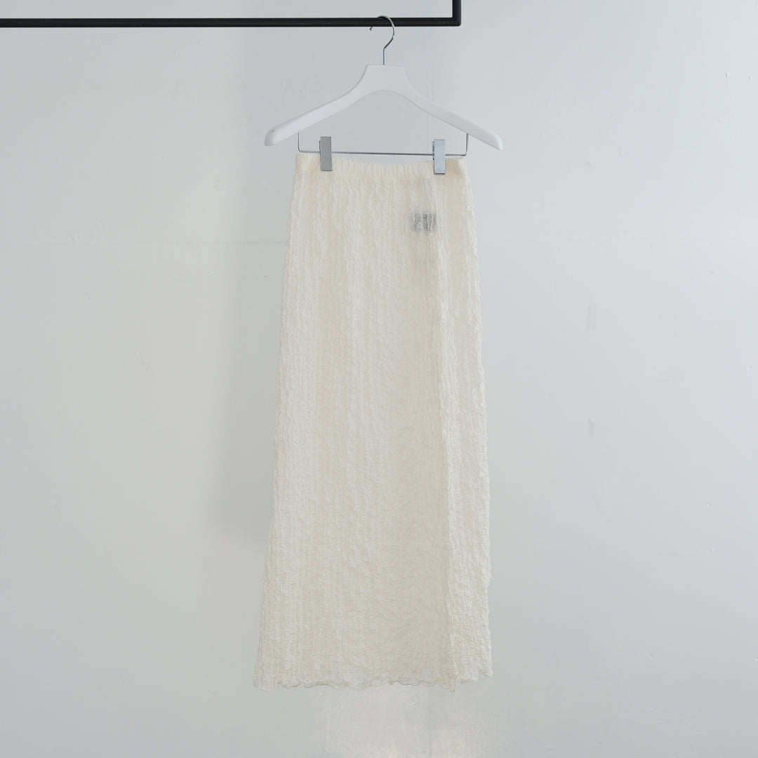 PHEENY 【26SS 】Shrink Lace Frill Skirt 26SS】PHEENY Shrink Lace Frill Skirt 