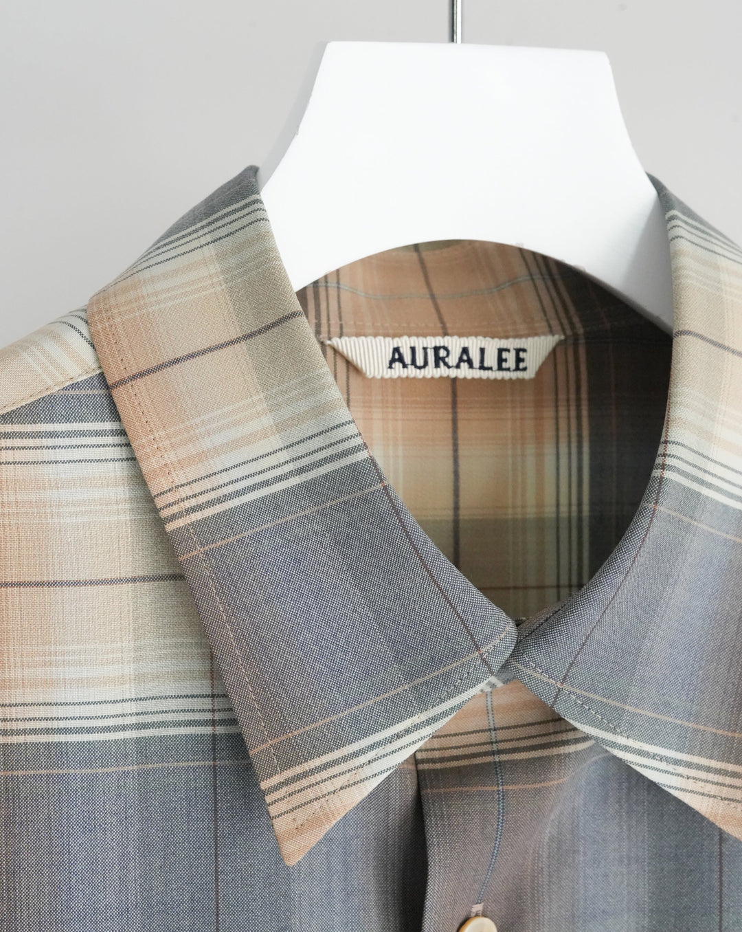 26SS】AURALEE SUPER LIGHT WOOL CHECK SHIRT