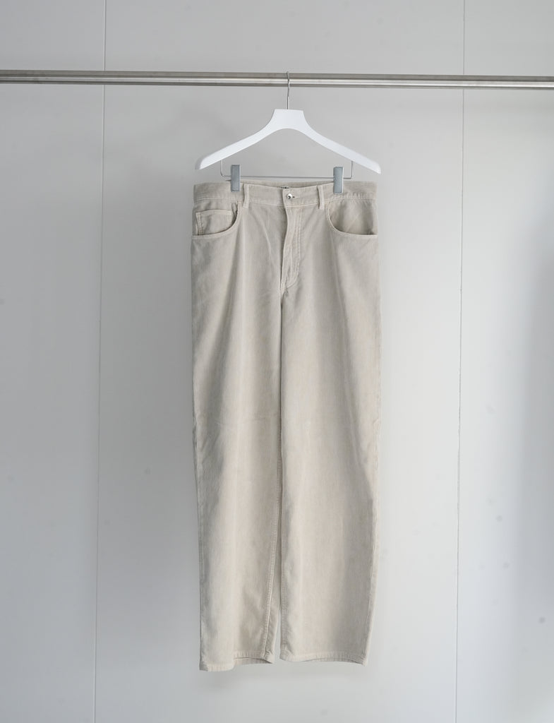 26SS】AURALEE GARMENT-DYED FINX CORDUROY 5P WIDE PANTS