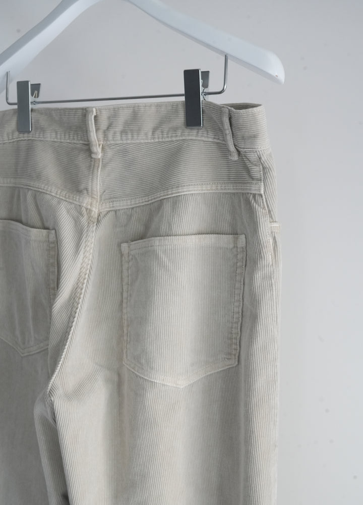 26SS】AURALEE GARMENT-DYED FINX CORDUROY 5P WIDE PANTS