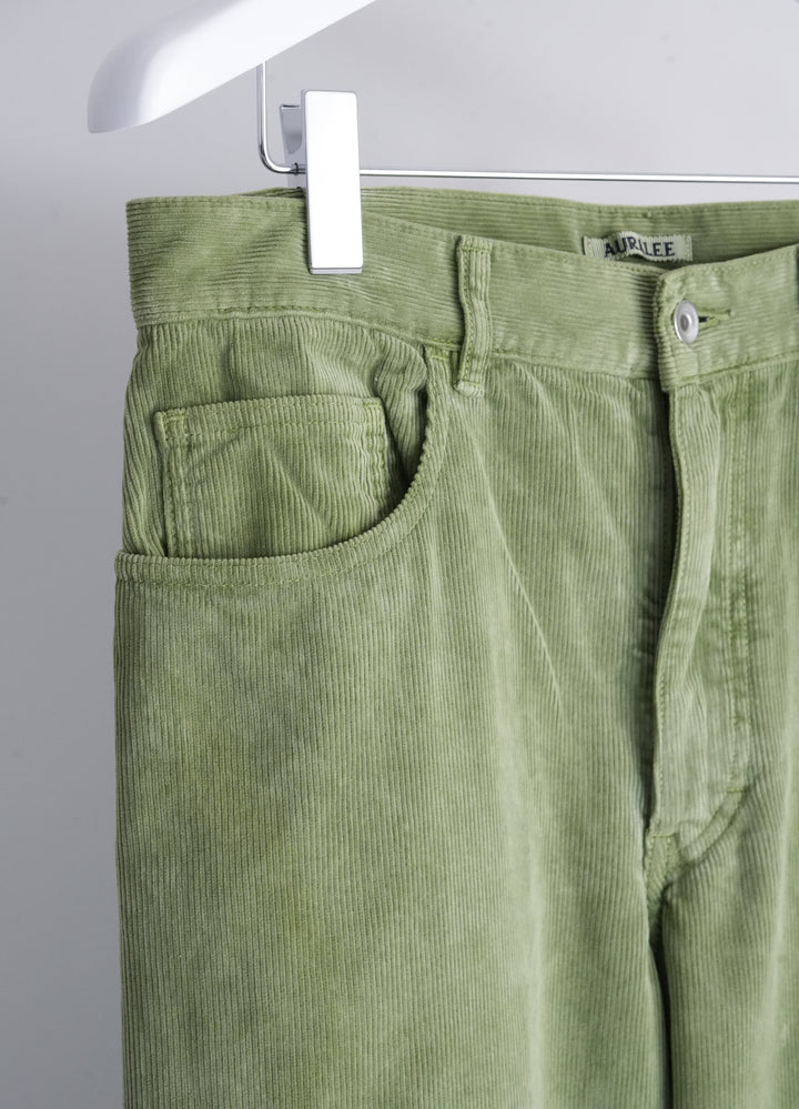 26SS】AURALEE GARMENT-DYED FINX CORDUROY 5P WIDE PANTS