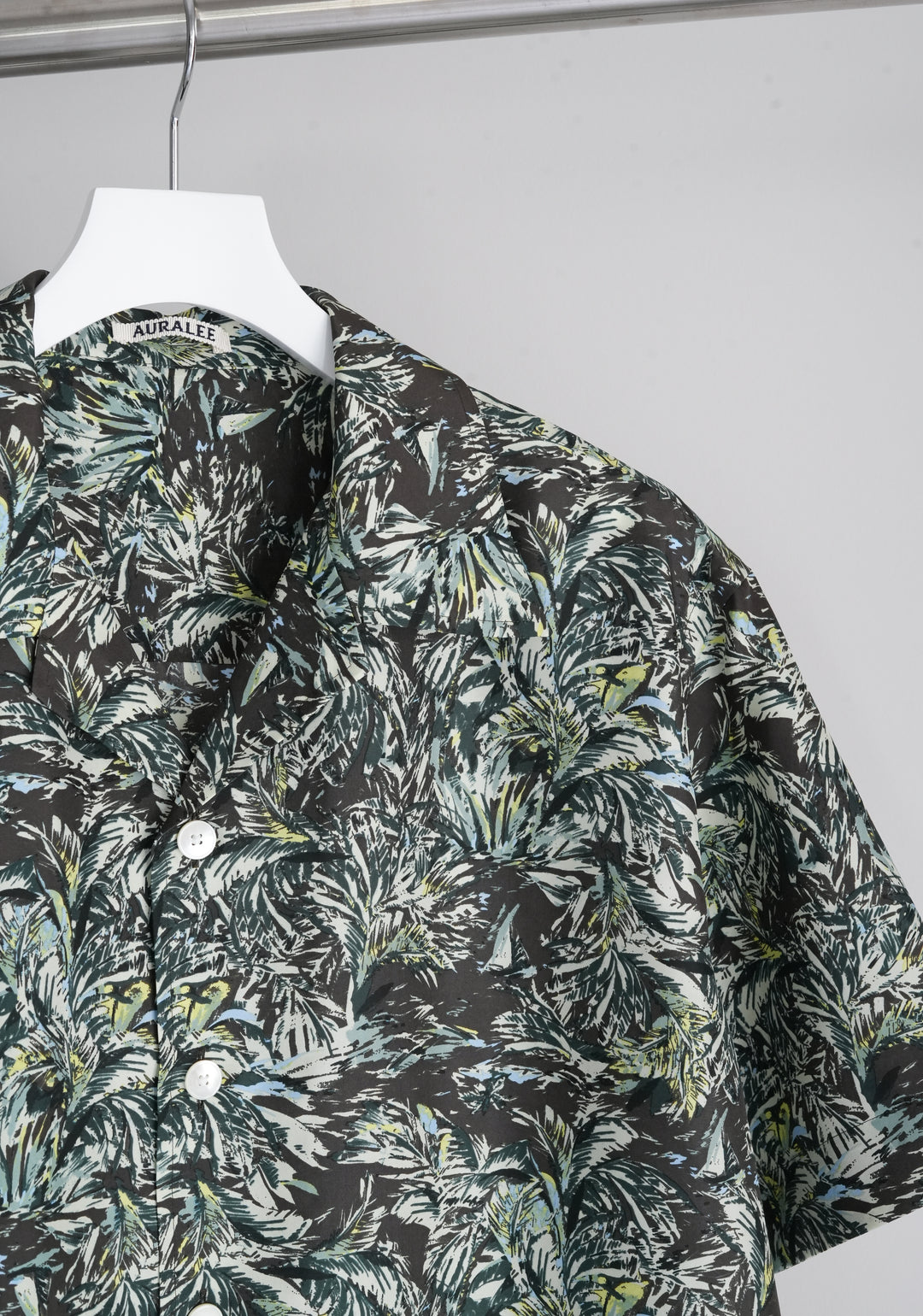 トップス AURALEE 26SS PRINTED AIRY SILK SHIRT 26SS】AURALEE PRINTED AIRY SILK HALF-SLEEVED SHIRT