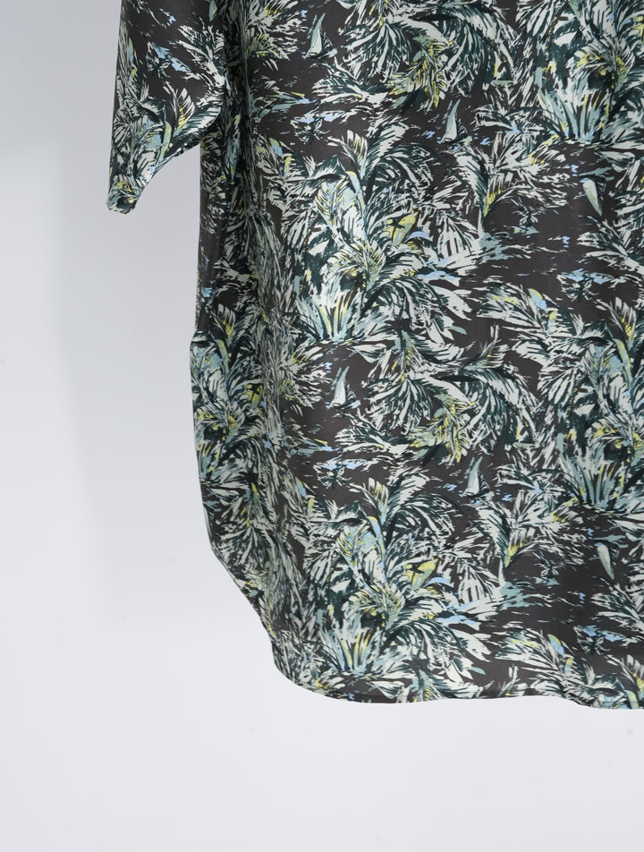26SS】AURALEE PRINTED AIRY SILK HALF-SLEEVED SHIRT