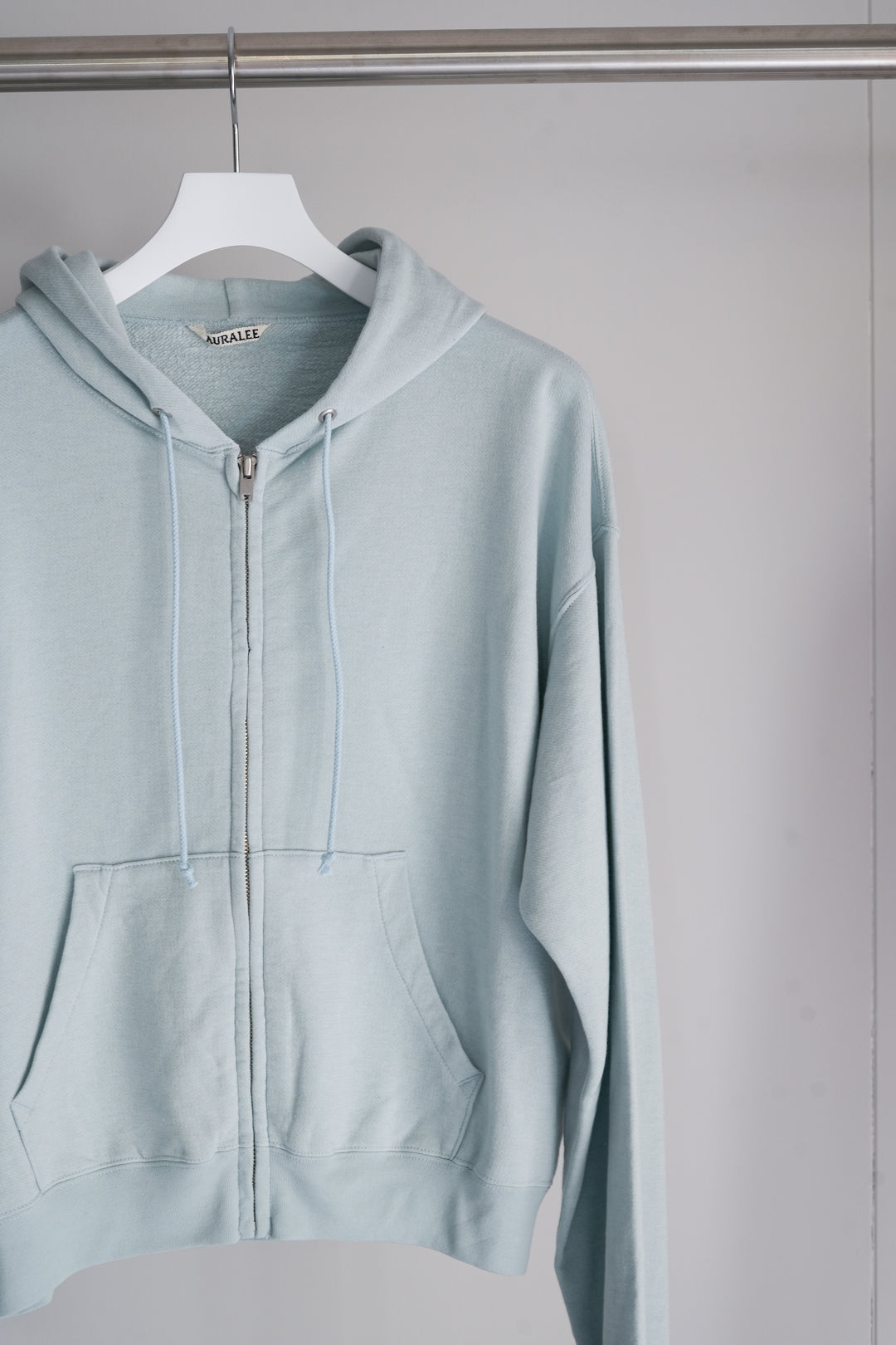26SS】AURALEE HIGH TWIST LIGHT SWEAT ZIP PARKA