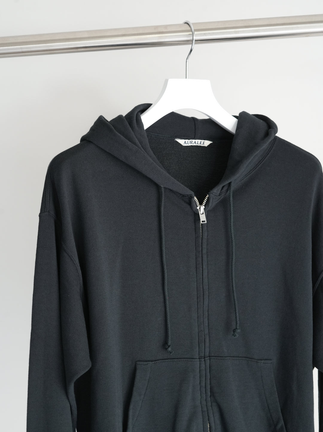 26SS】AURALEE HIGH TWIST LIGHT SWEAT ZIP PARKA