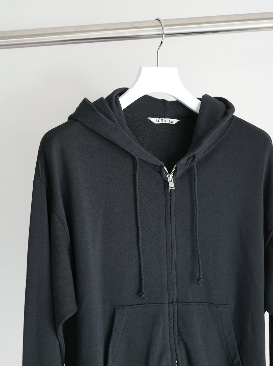 26SS】AURALEE HIGH TWIST LIGHT SWEAT ZIP PARKA