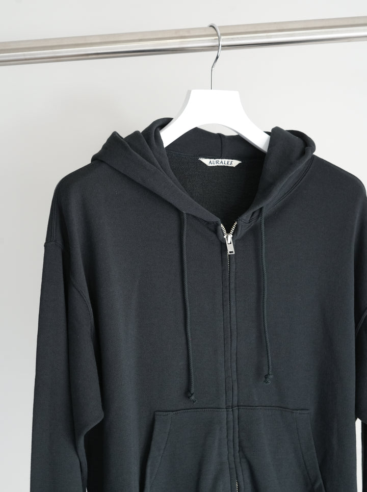 26SS】AURALEE HIGH TWIST LIGHT SWEAT ZIP PARKA