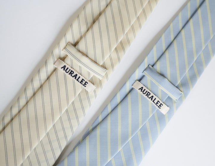 26SS】AURALEE SUPER FINE WOOL STRIPE TIE – Chum!