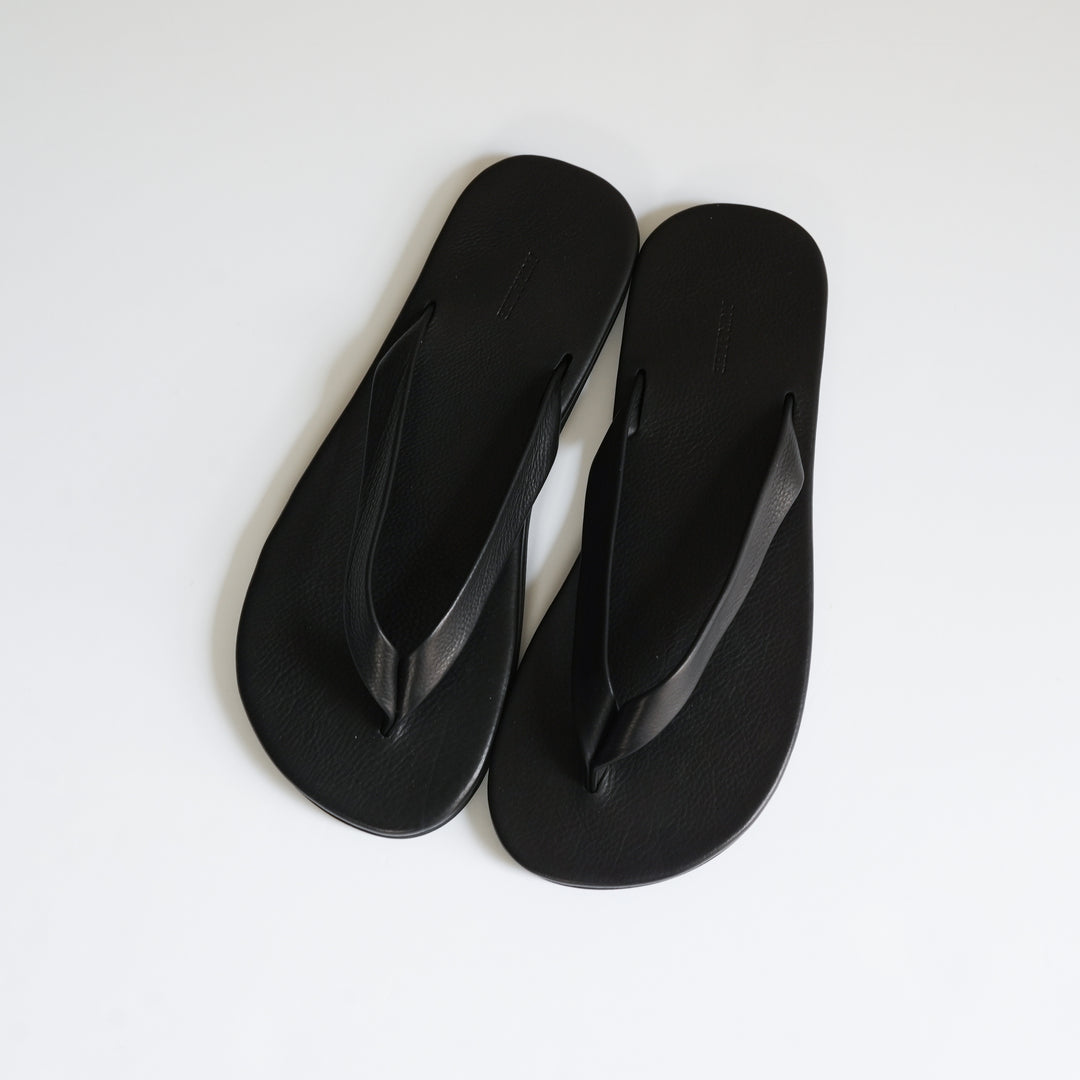 完売品 auralee 26SS レザーサンダル SIZE9 ブラック 26SS】AURALEE SOFT LEATHER FLIP-FLOPS 
