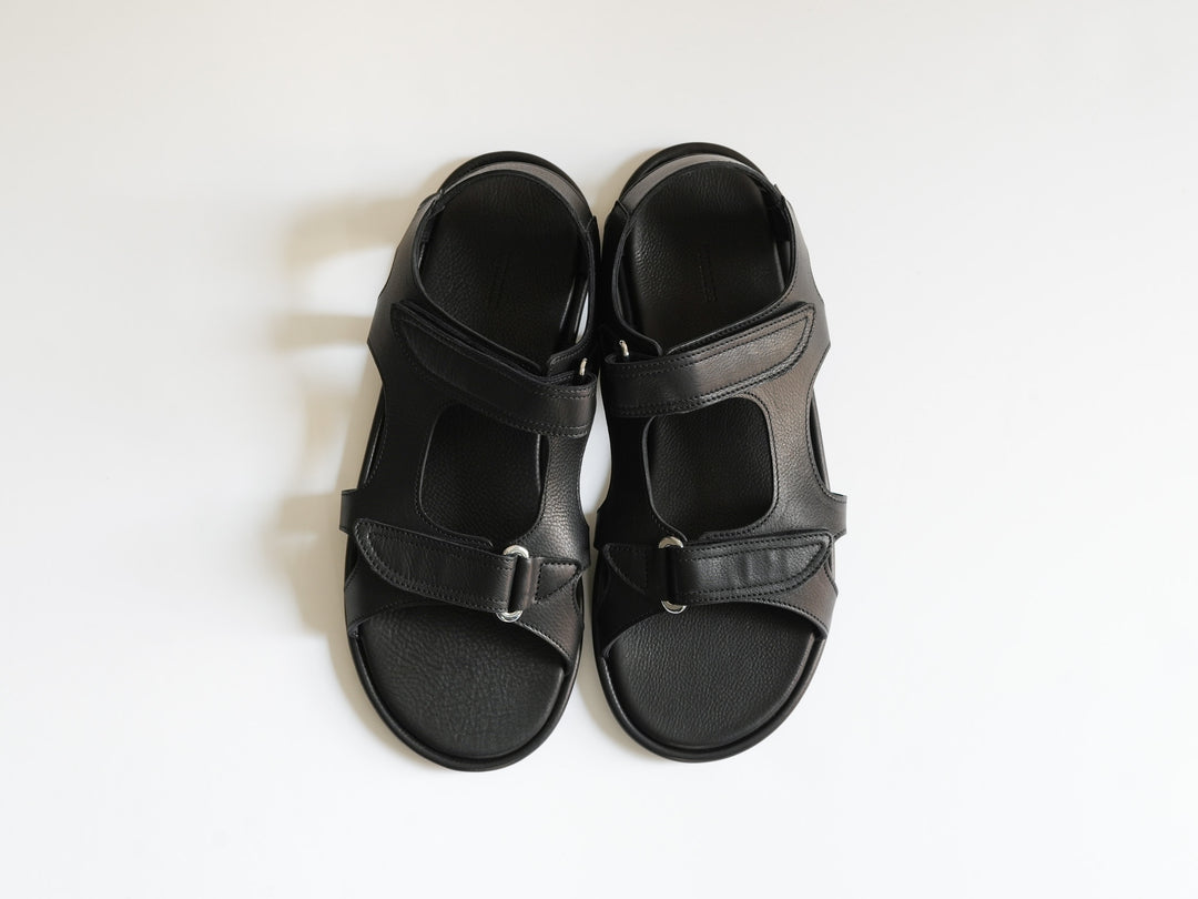 26SS】AURALEE SOFT LEATHER DOUBLE STRAP SANDALS 