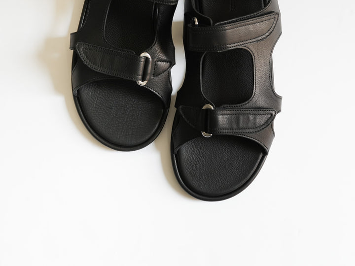 26SS】AURALEE SOFT LEATHER DOUBLE STRAP SANDALS 