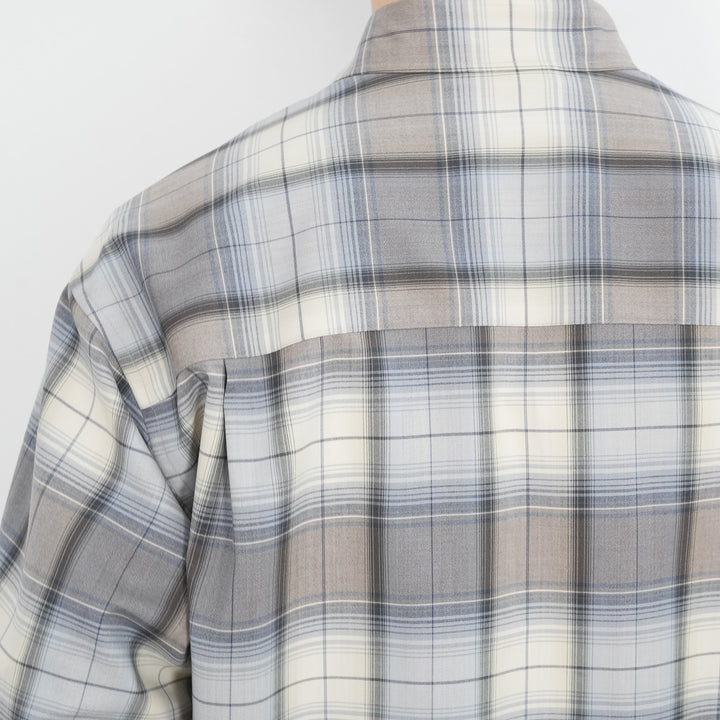 26SS】AURALEE SUPER LIGHT WOOL CHECK SHIRT