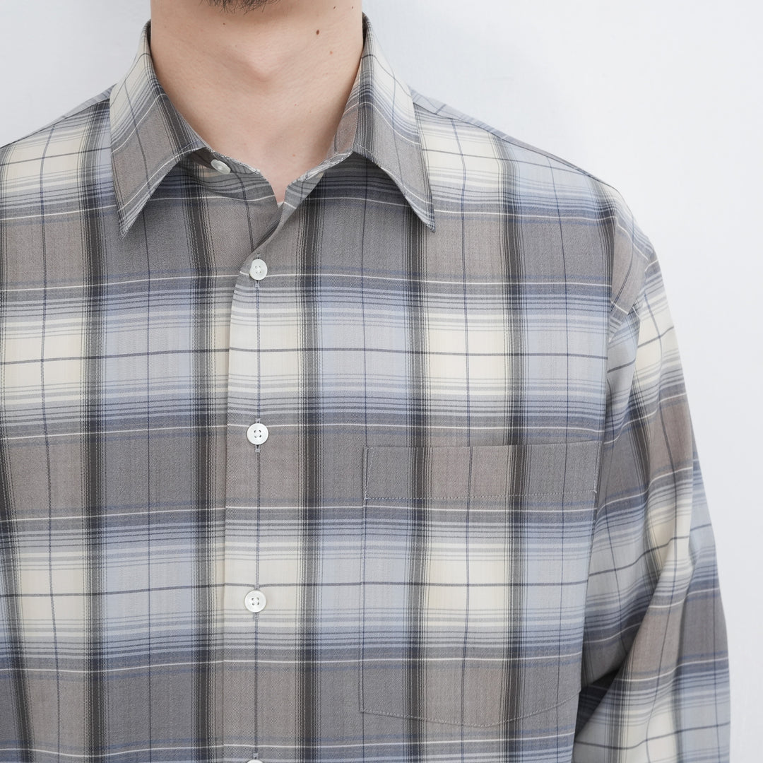 26SS】AURALEE SUPER LIGHT WOOL CHECK SHIRT