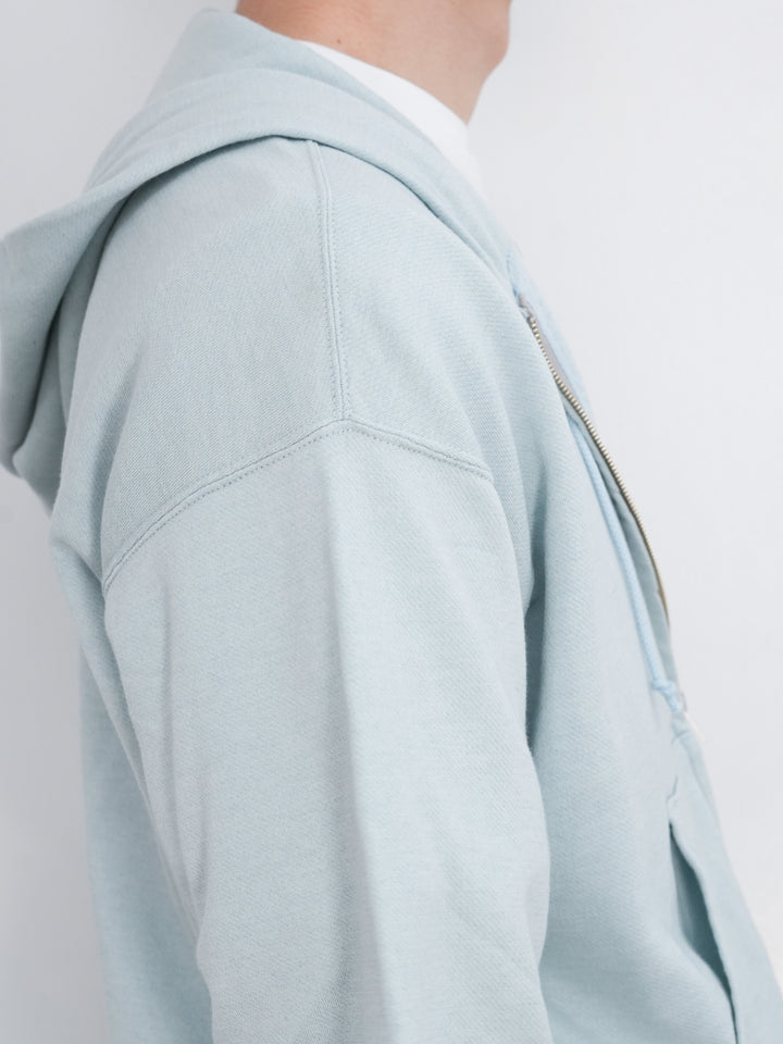 26SS】AURALEE HIGH TWIST LIGHT SWEAT ZIP PARKA