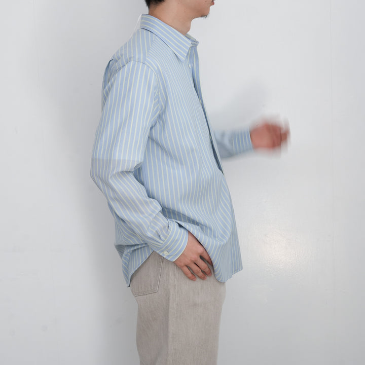 26SS】AURALEE SUPER FINE WOOL STRIPE SHIRT