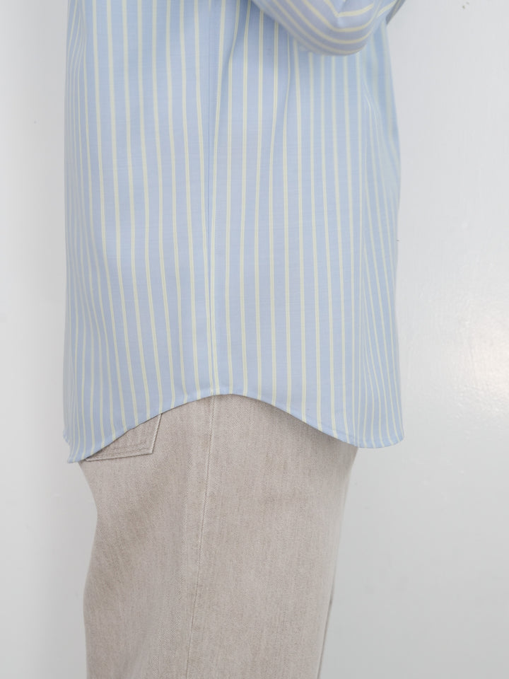 26SS】AURALEE SUPER FINE WOOL STRIPE SHIRT