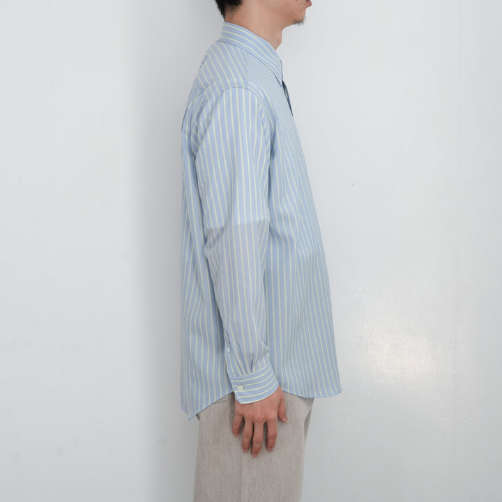 26SS】AURALEE SUPER FINE WOOL STRIPE SHIRT