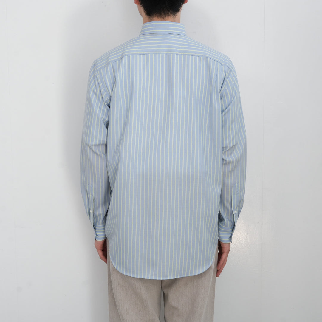 AURALEE ウールニット スキッパーシャツ半袖 ブルー サイズ0 オーラリー AURALEE（オーラリー）の「＜AURALEE（オーラリー）＞リブ スキッパー