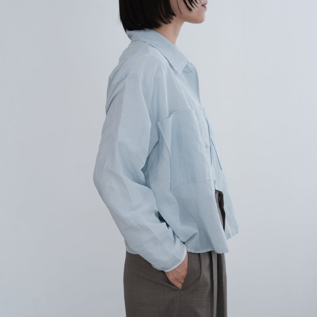 MEYAME COTTON SILK SHIRT JACKET 