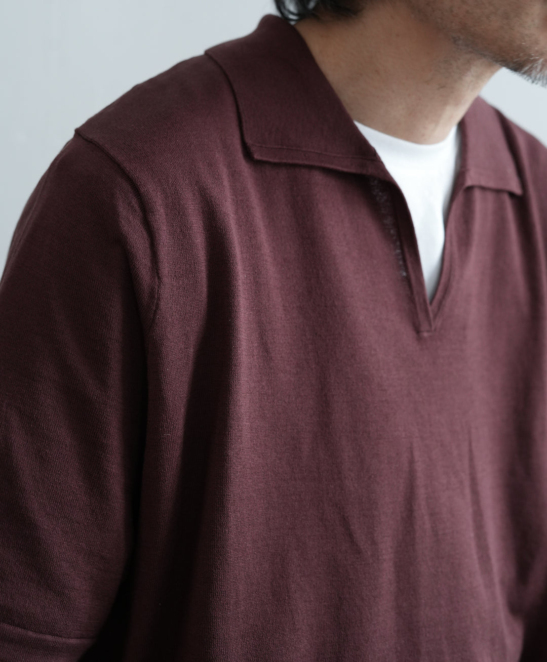 26SS】BISOWN SILK COTTON SKIPPER KNIT 
