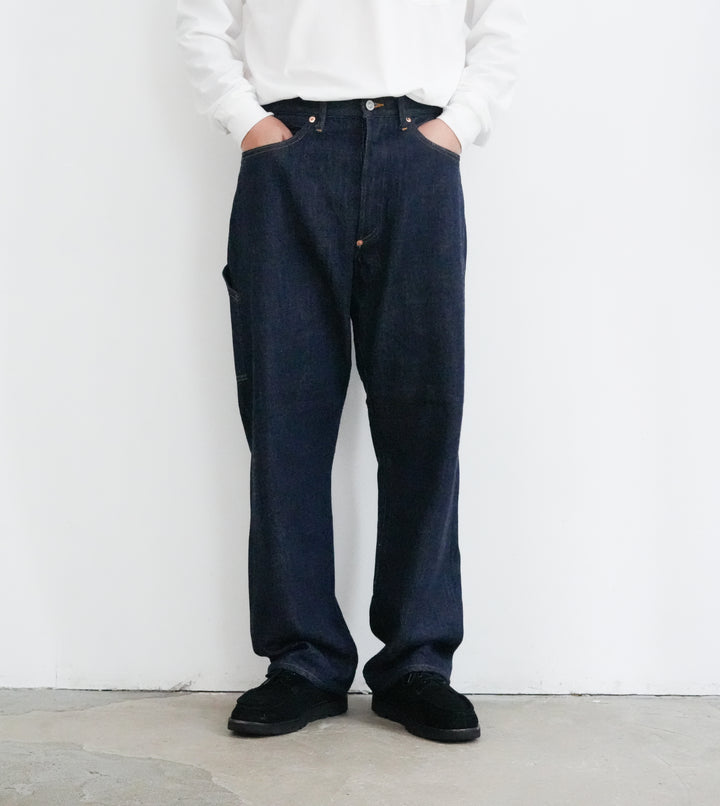 FOUNDOUR LOOSELY WOVEN DENIM WORK PANTS 