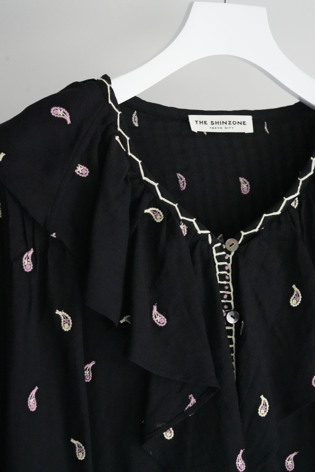 26SS】THE SHINZONE PAISLEY EMBROIDERED BLOUSE 