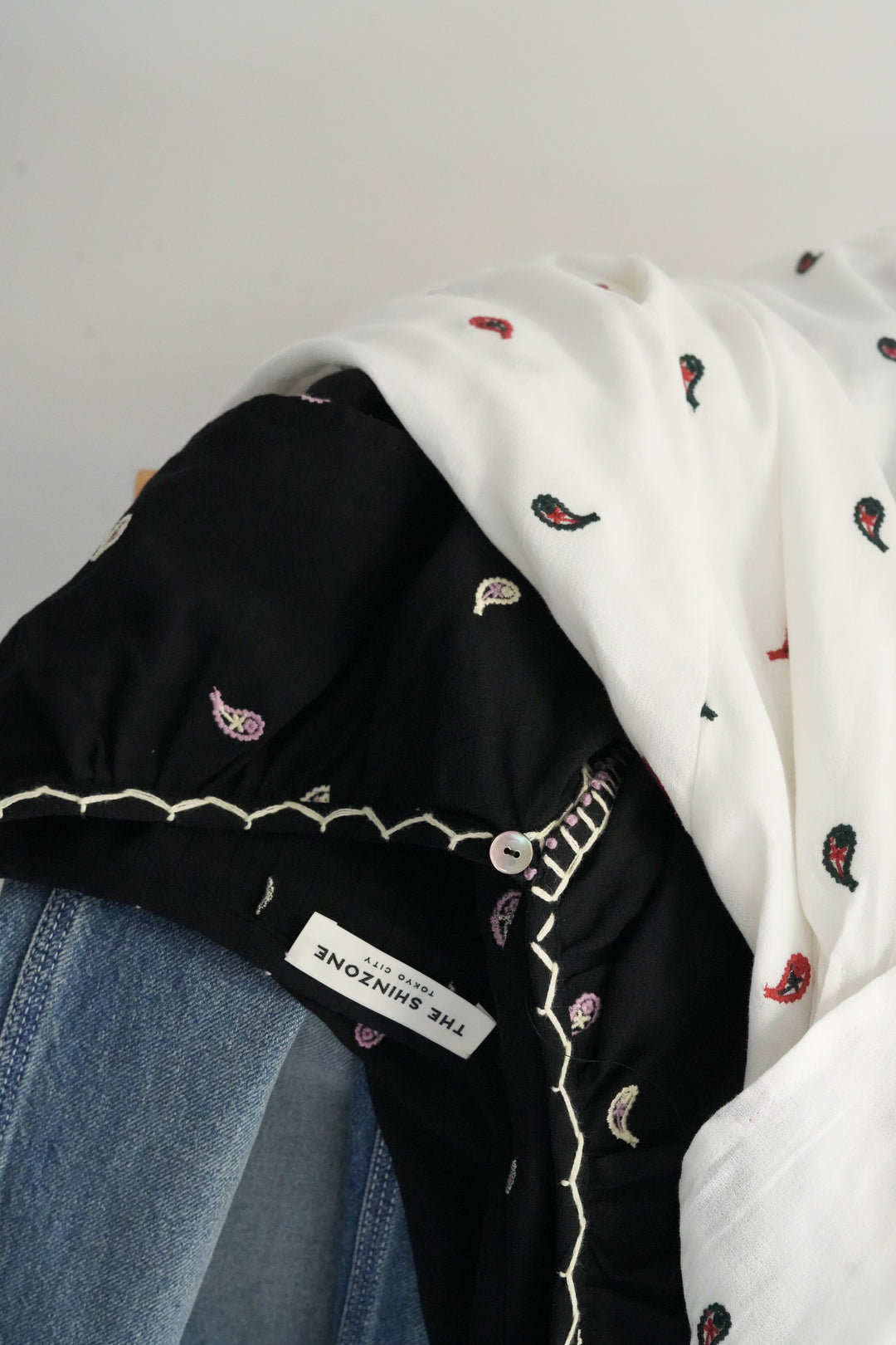 26SS】THE SHINZONE PAISLEY EMBROIDERED BLOUSE 