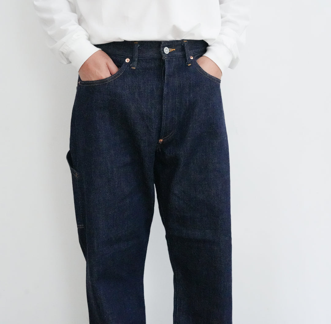 FOUNDOUR LOOSELY WOVEN DENIM WORK PANTS 