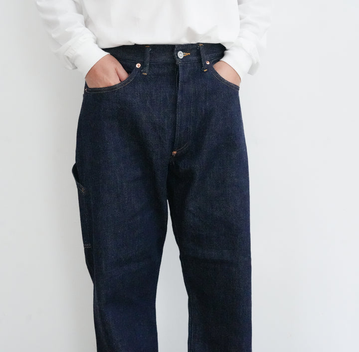 FOUNDOUR LOOSELY WOVEN DENIM WORK PANTS 