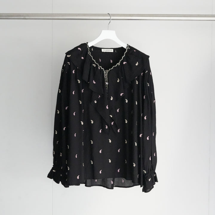 26SS】THE SHINZONE PAISLEY EMBROIDERED BLOUSE 