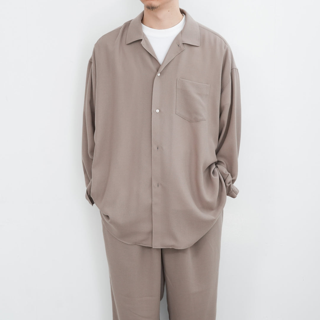 Sleepy Sheep☆ノーリーズ　レギュラーシャツ 26SS】Graphpaper Viscose Viyella L/S Sleeping Shirt