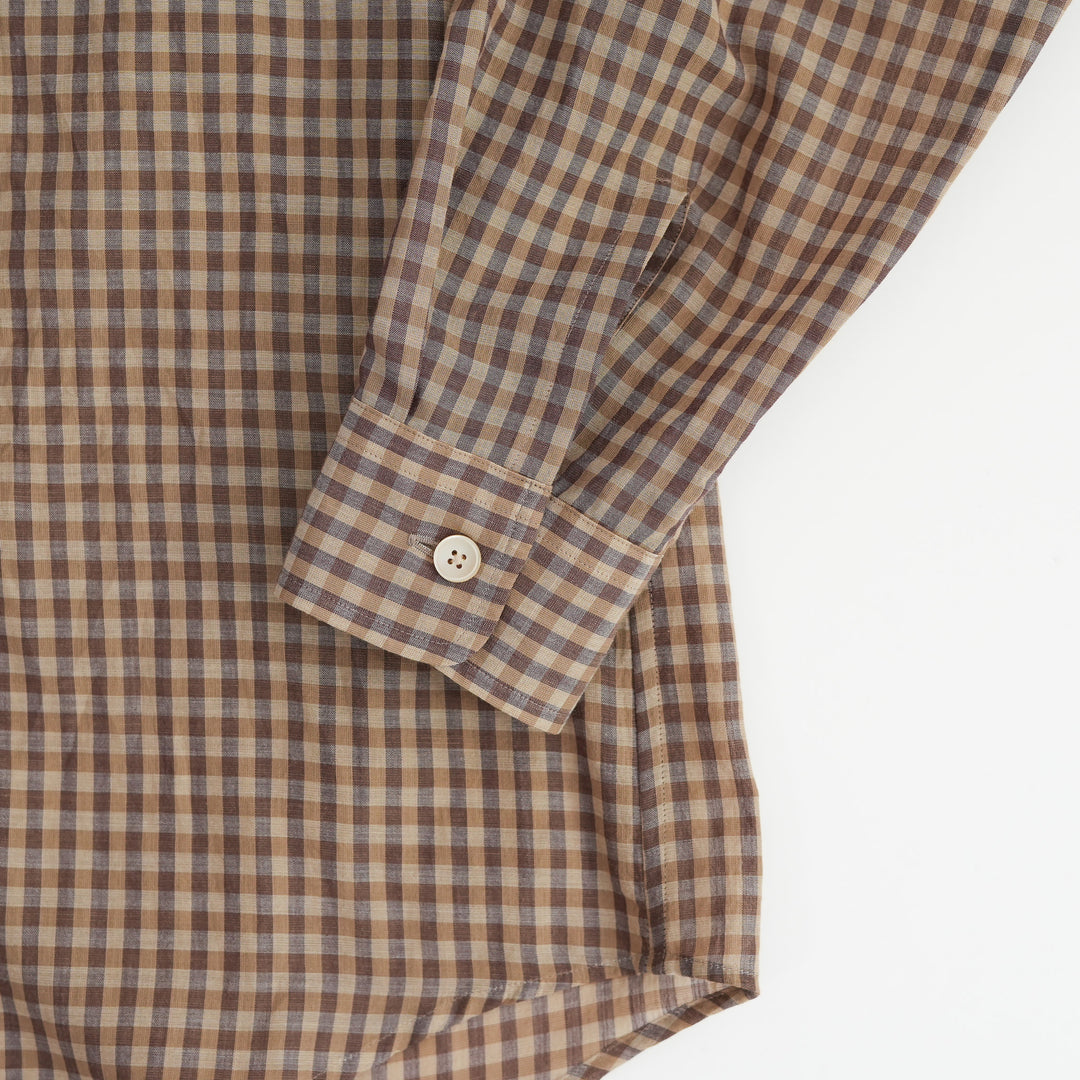 26SS】AURALEE AIRY LIGHT COTTON CHECK BIG SHIRT