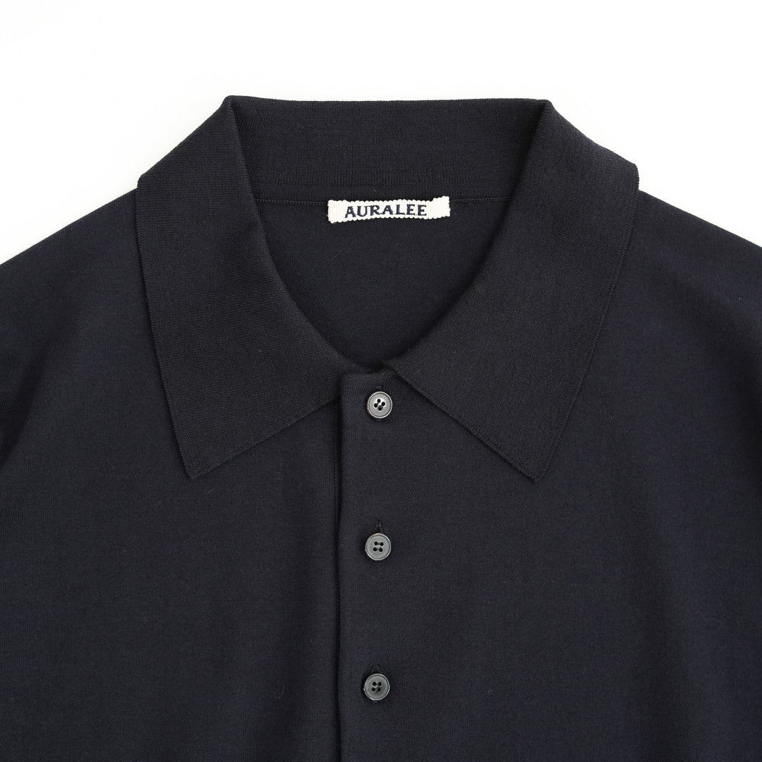 Auraleeオーラリーコットンポロシャツ navy size3タグ付き AURALEE - 【中古】オーラリー AURALEE コットン オーバーサイズ 半袖
