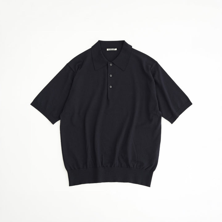 AURALEE ポロシャツ 26SS】AURALEE GIZA HIGH GAUGE KNIT POLO 