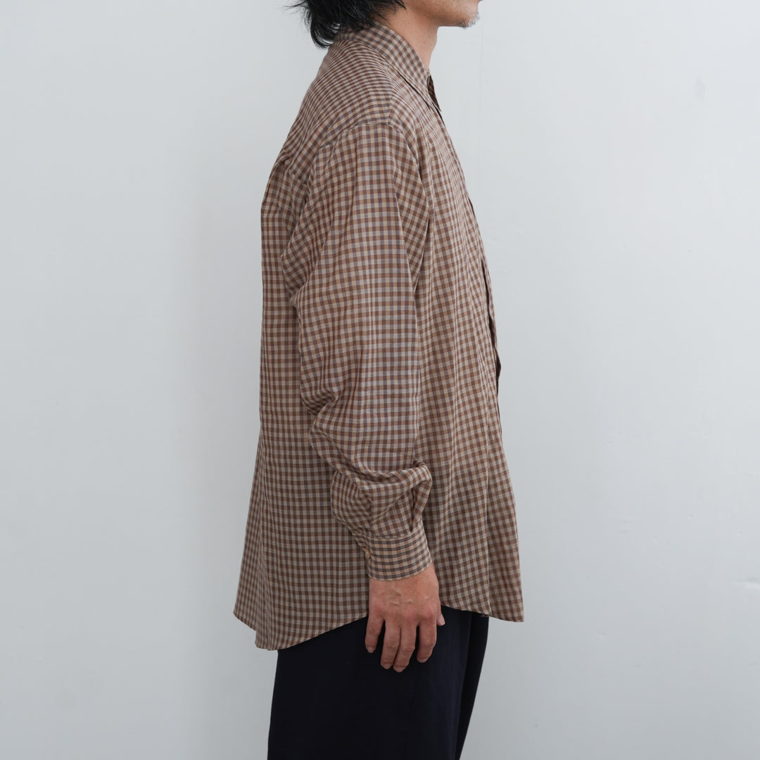26SS】AURALEE AIRY LIGHT COTTON CHECK BIG SHIRT