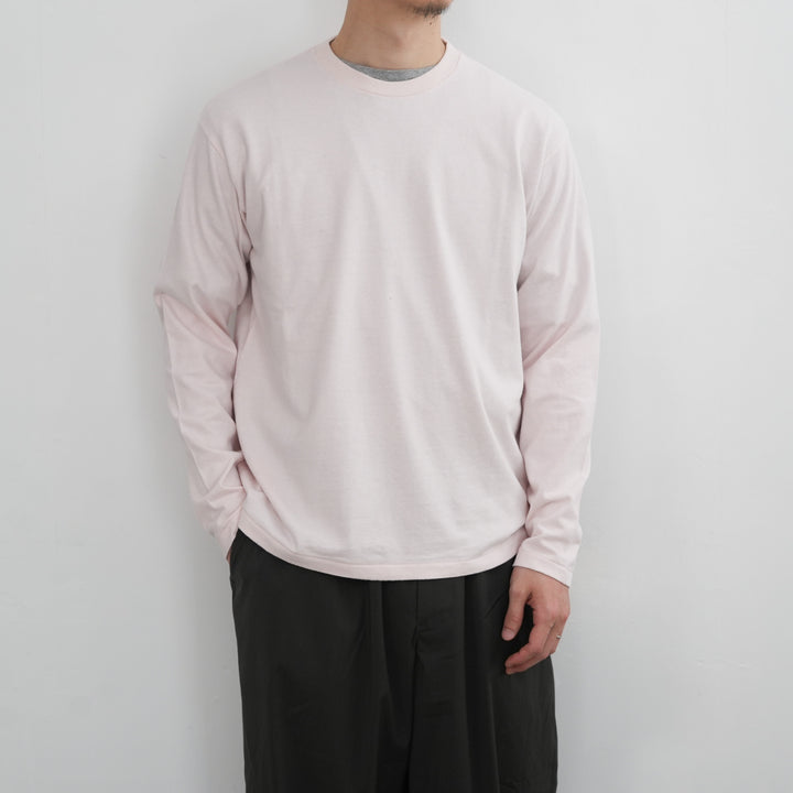 26SS】AURALEE BRUSHED ORGANIC COTTON JERSEY L/S TEE 