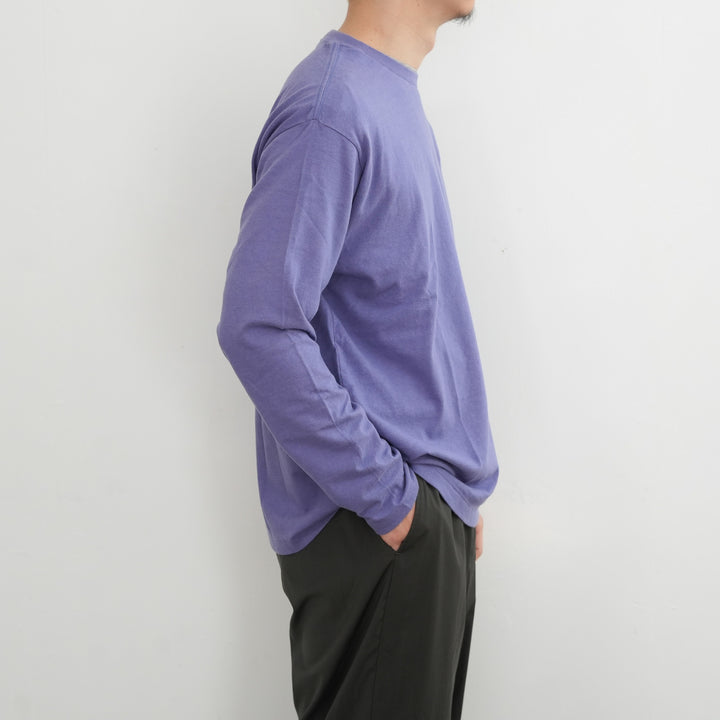 26SS】AURALEE BRUSHED ORGANIC COTTON JERSEY L/S TEE 