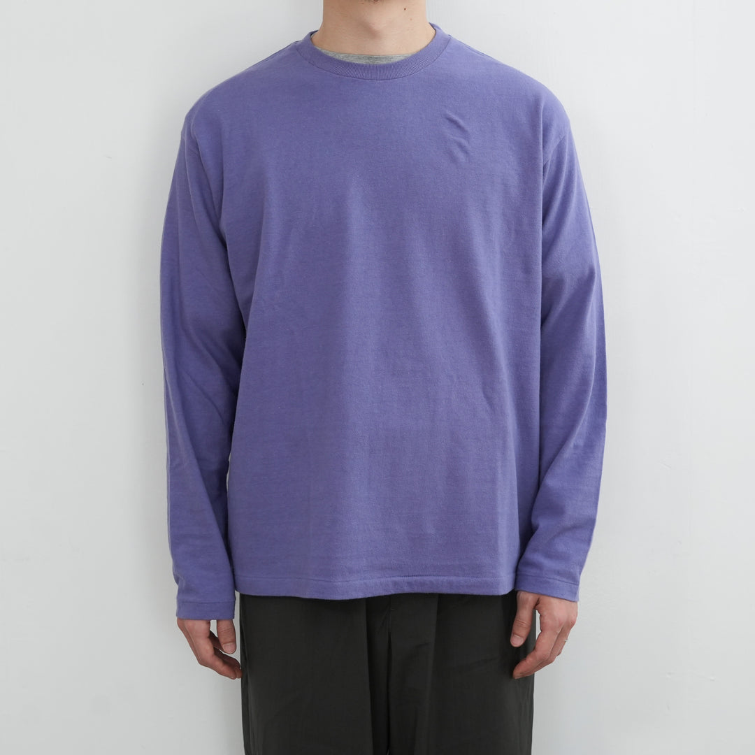 【新古品】 オーラリー 26SS COTTON JERSEY L/S ロングT 26SS】AURALEE BRUSHED ORGANIC COTTON JERSEY L/S TEE 