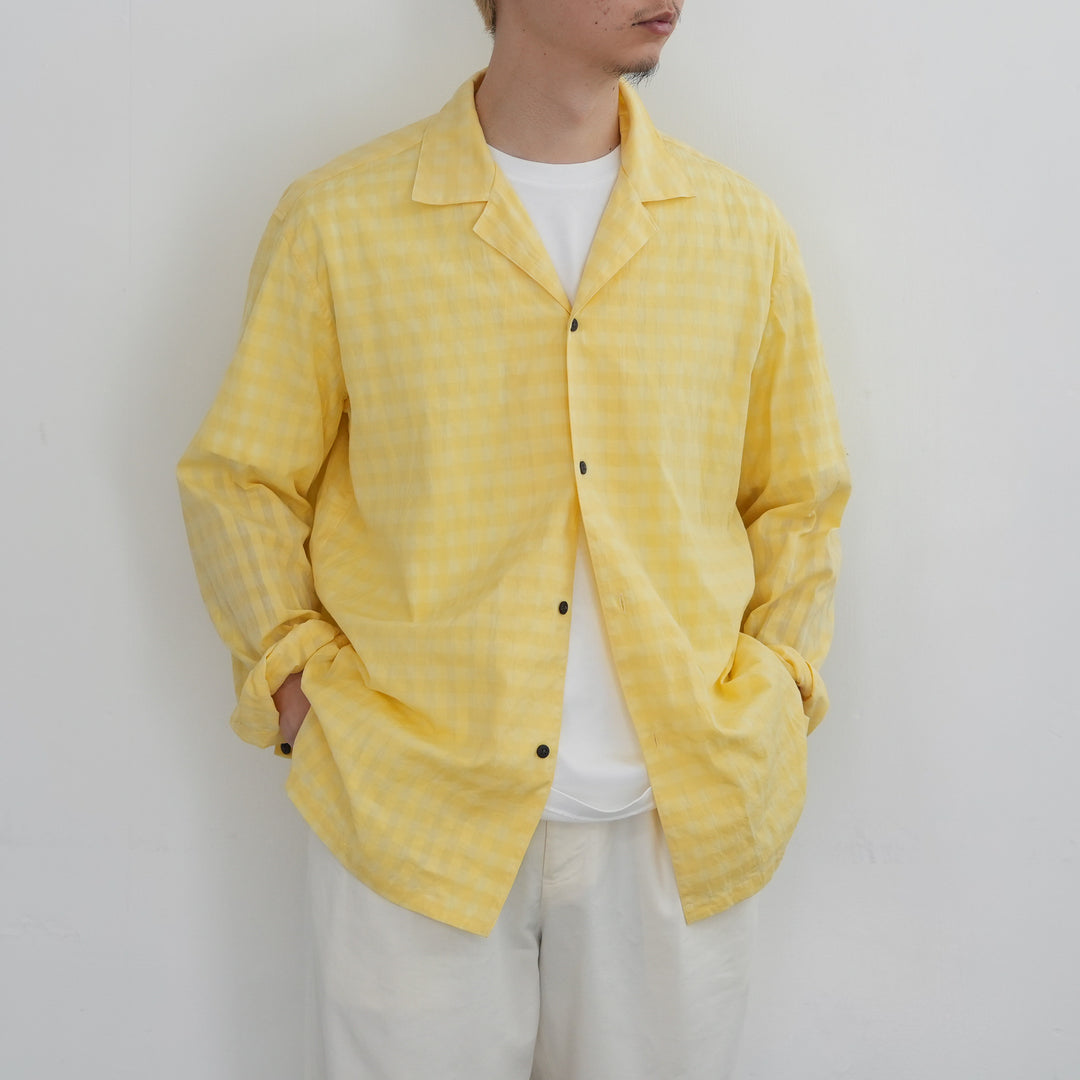 26SS】BISOWN COTTON HIDDEN CHECK SLEEPING SHIRTSJACKET – Chum!