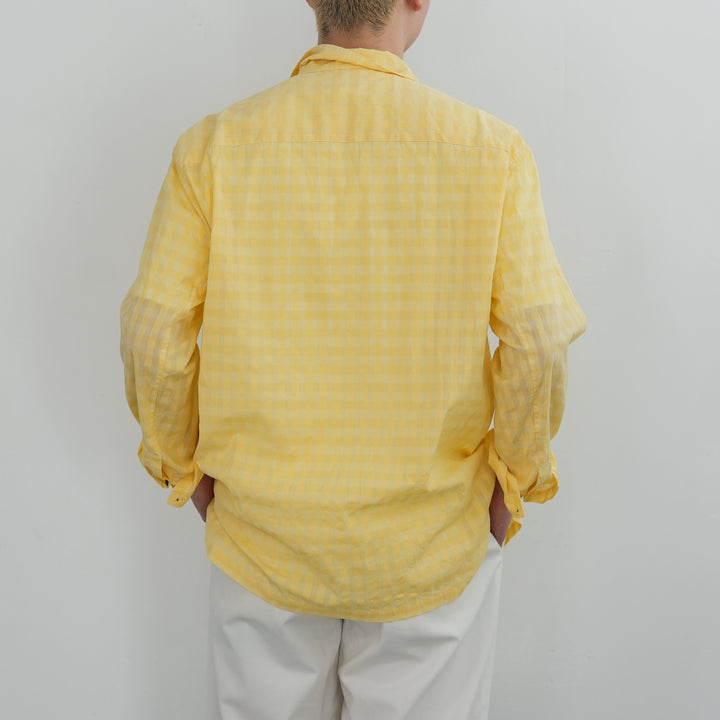26SS】BISOWN COTTON HIDDEN CHECK SLEEPING SHIRTSJACKET – Chum!