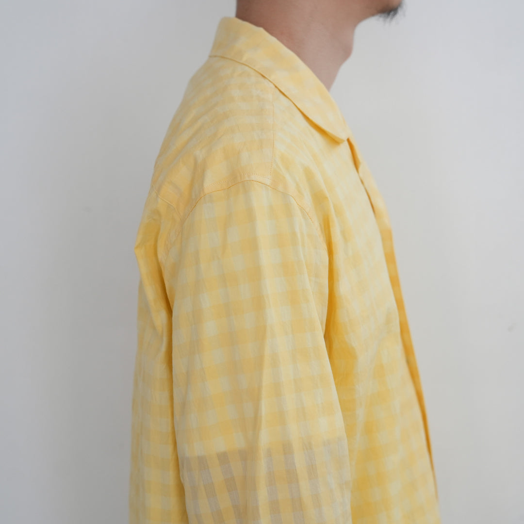 26SS】BISOWN COTTON HIDDEN CHECK SLEEPING SHIRTSJACKET – Chum!