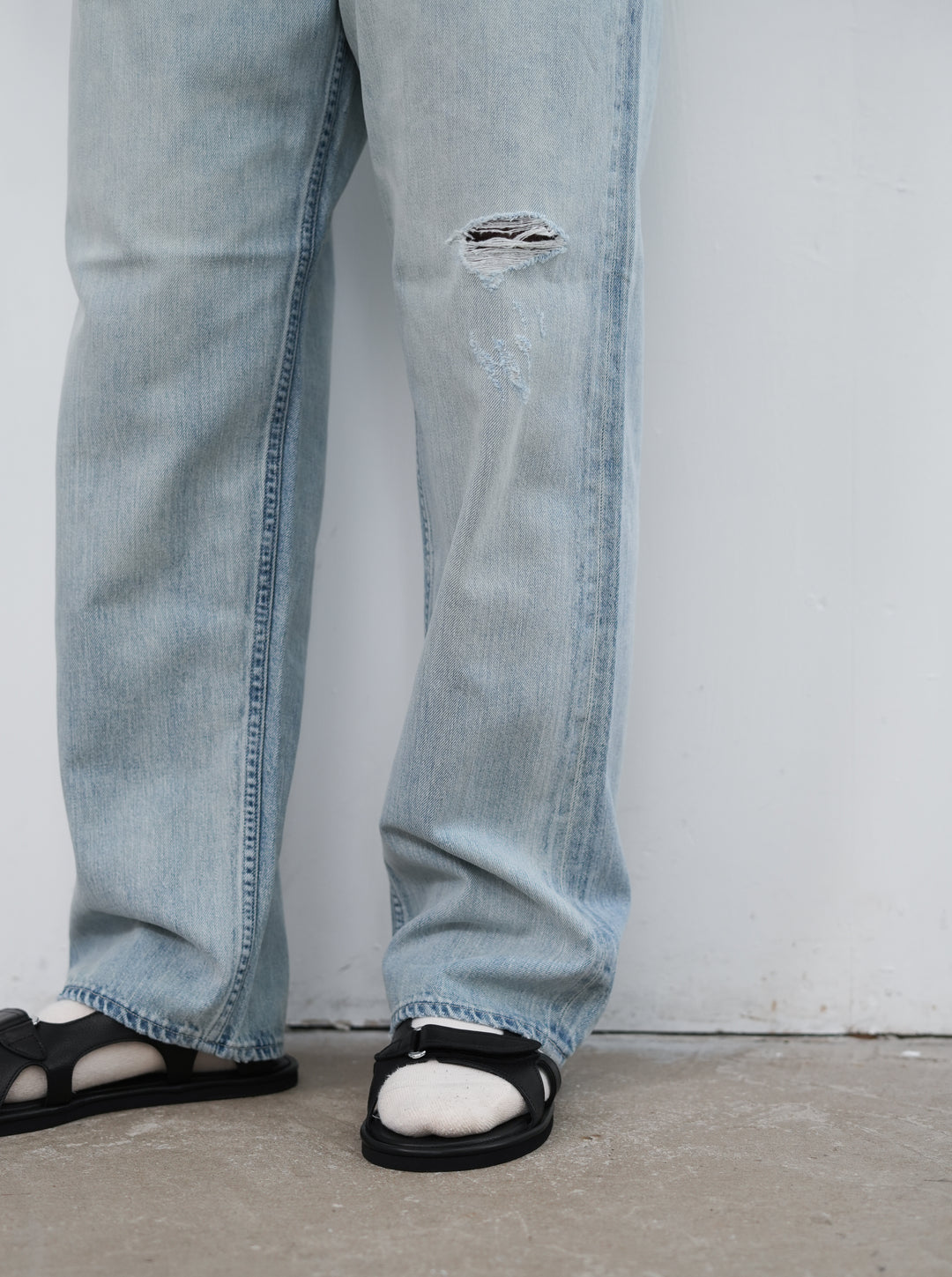 26SS】AURALEE FADED SELVEDGE LIGHT DENIM WIDE PANTS – Chum!